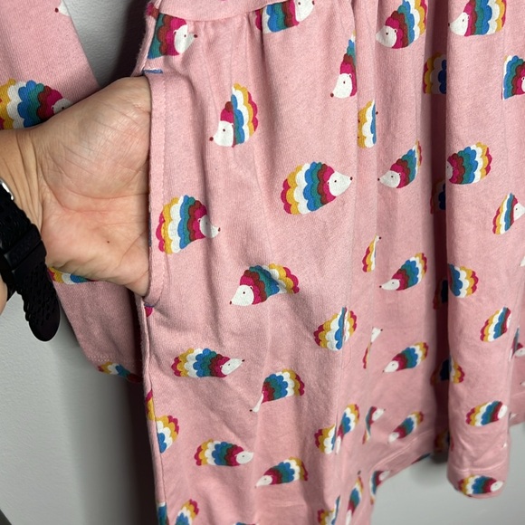 Mini Boden Pink Rainbow Hedgehog Dress Girls size 8-9 - Picture 6 of 8